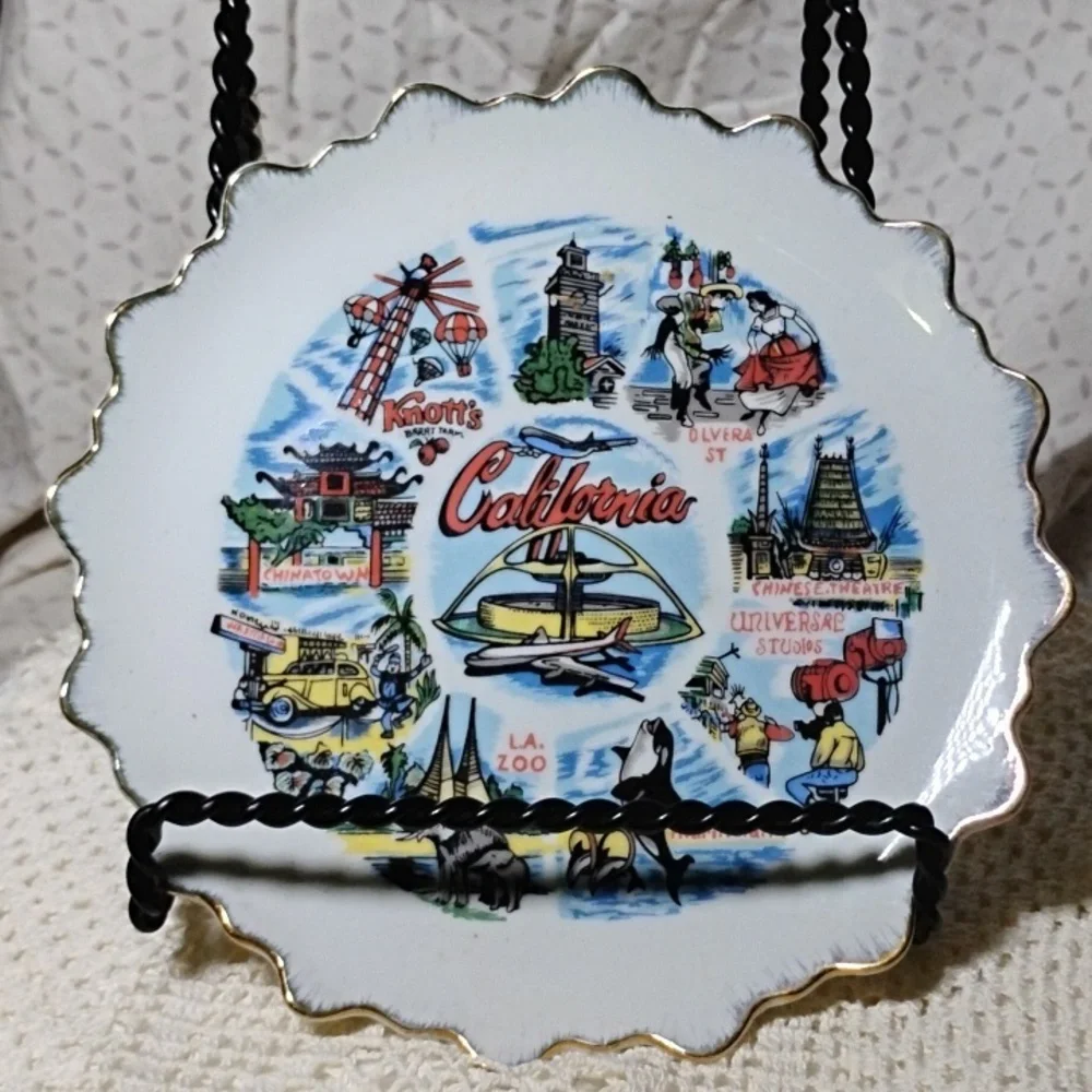Vintage California Souvenir State Collector's Plate